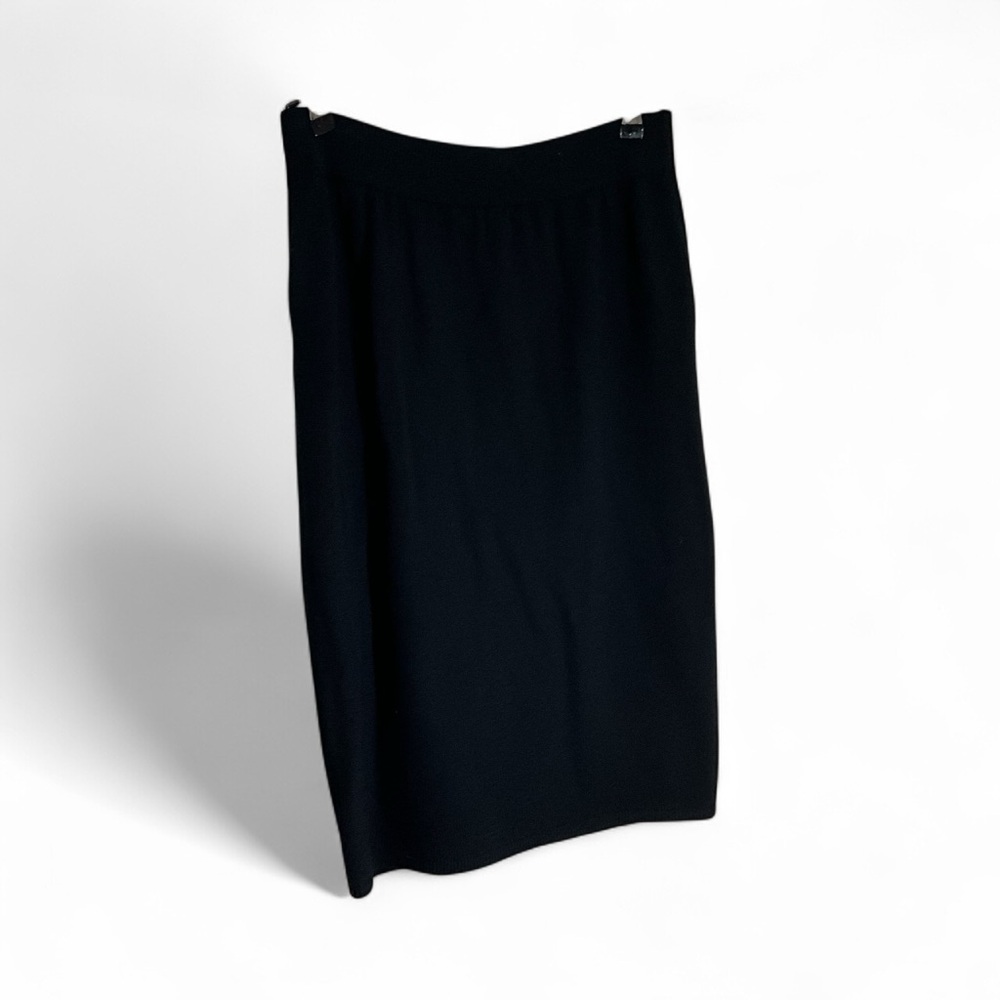 St. John Separates Size 10 Black Women's Pencil Skirt Two Pockets Made in USA - Picture 10 of 10